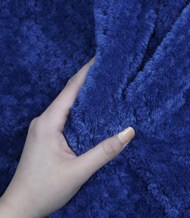 Women's and Men's Plush Dressing Gown with Shawl Collar