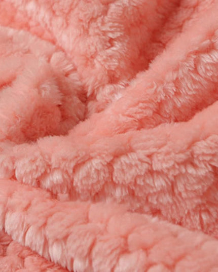 Women's and Men's Plush Dressing Gown with Shawl Collar