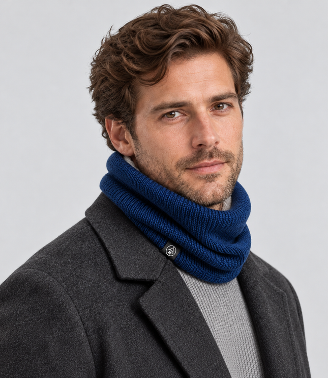 Women's and Men's Ribbed Knit Snood with Plush Lining