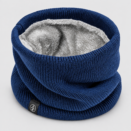 Women's and Men's Ribbed Knit Snood with Plush Lining