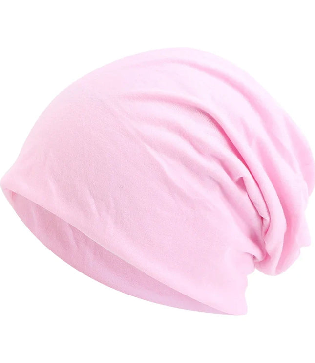 Women's and Men's Slouchy Beanie Hat in Stretch Knit