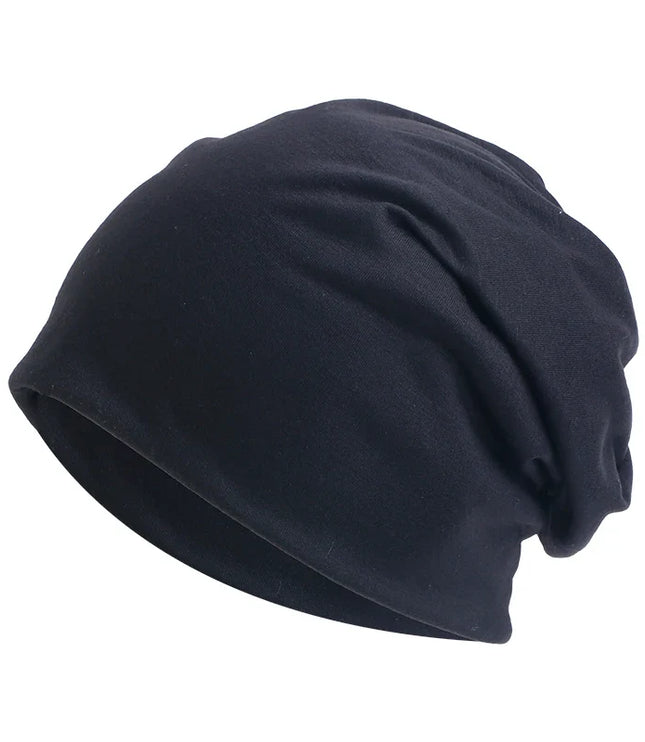 Women's and Men's Slouchy Beanie Hat in Stretch Knit
