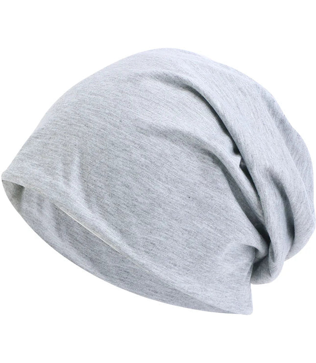 Women's and Men's Slouchy Beanie Hat in Stretch Knit