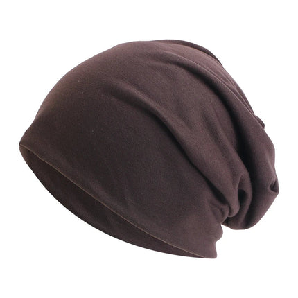 Women's and Men's Slouchy Beanie Hat in Stretch Knit