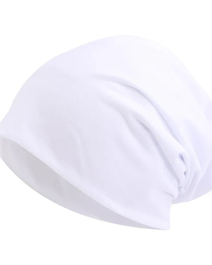Women's and Men's Slouchy Beanie Hat in Stretch Knit