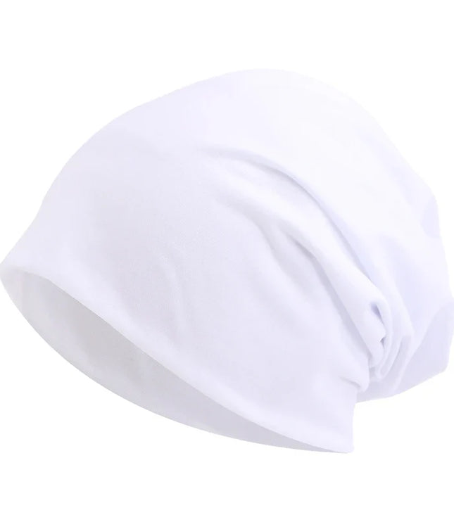 Women's and Men's Slouchy Beanie Hat in Stretch Knit