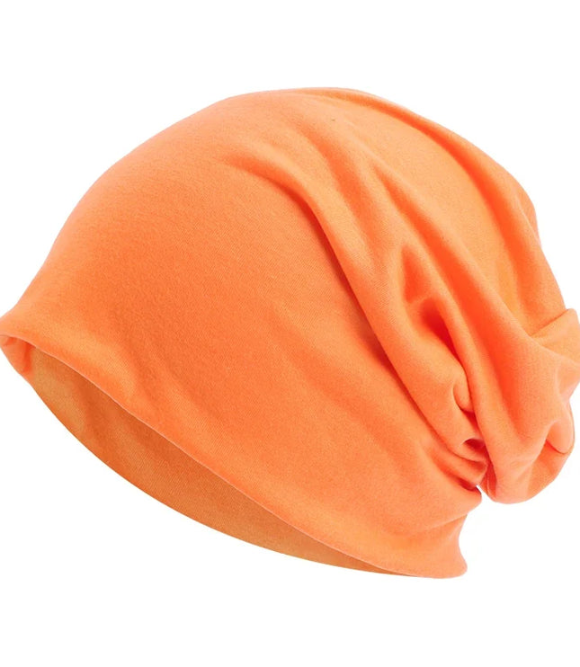 Women's and Men's Slouchy Beanie Hat in Stretch Knit