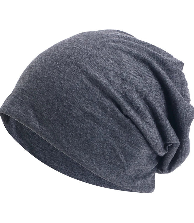 Women's and Men's Slouchy Beanie Hat in Stretch Knit