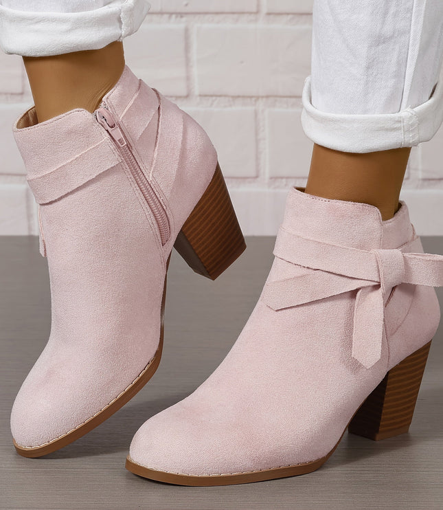 Sylvane | Women's Chelsea Ankle Boot with Block Heel - Black - Image 13