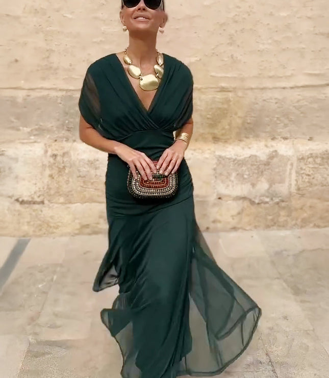 Women's Cocktail Off Shoulder Draped Maxi Dress - product image 11