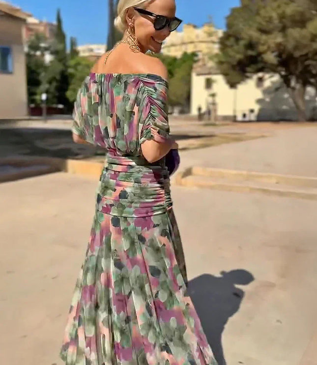 Women's Cocktail Off Shoulder Draped Maxi Dress - product image 13
