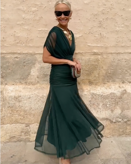Women's Cocktail Off Shoulder Draped Maxi Dress - product image 6