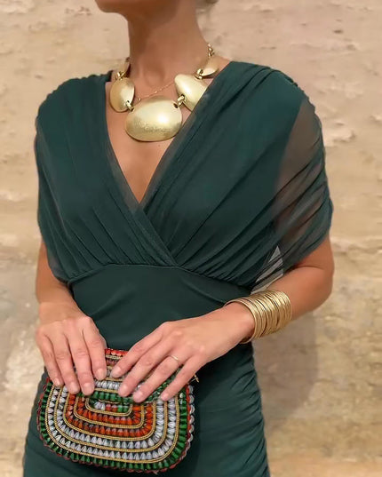 Women's Cocktail Off Shoulder Draped Maxi Dress - product image 7