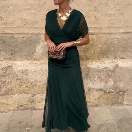 Women's Cocktail Off Shoulder Draped Maxi Dress - product image 1