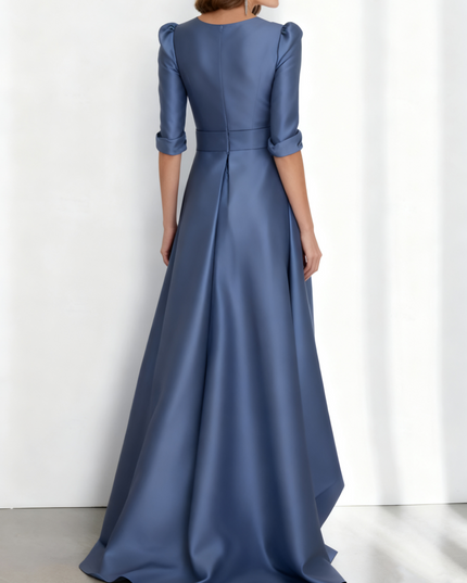Women's Wedding Guest Asymmetrical Satin Maxi Dress - product image 2