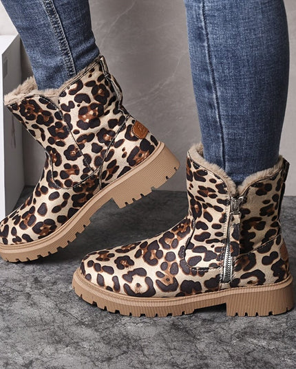 Sorcha | Women's Fur Lined Winter Ankle Boots - Camel - Image 5