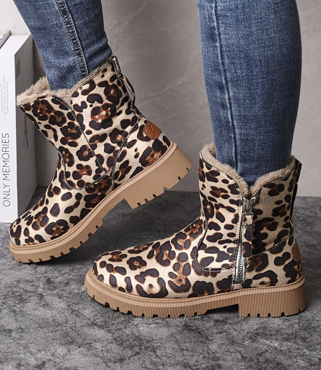 Sorcha | Women's Fur Lined Winter Ankle Boots - Camel - Image 5