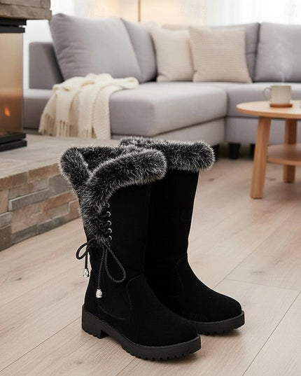 Meredith | Fur-Trimmed Knee-High Winter Boots