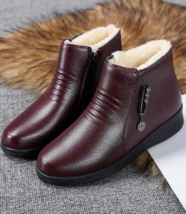 Corinna | Women's Fur-Lined Winter Ankle Boots - Black - Image 5