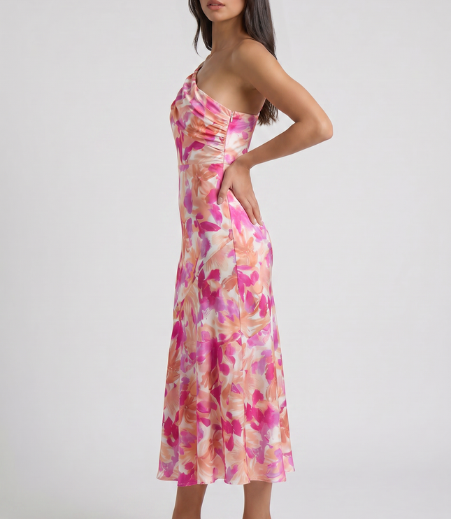 Vestido maxi con tirantes finos floral para invitada de boda mujer