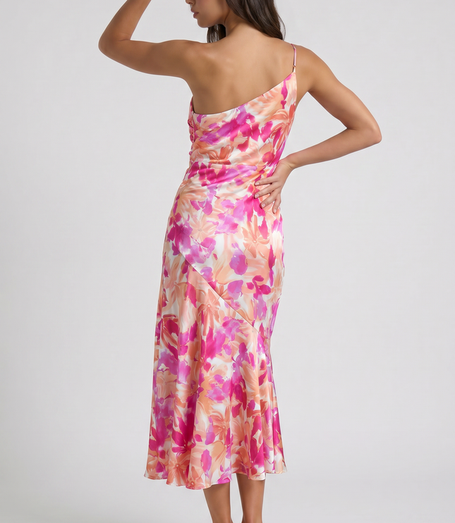 Vestido maxi con tirantes finos floral para invitada de boda mujer