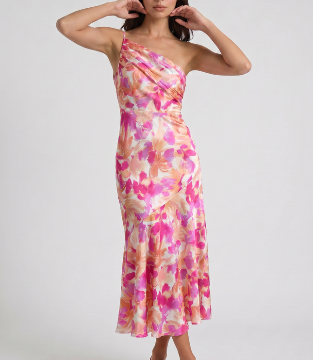 Vestido maxi con tirantes finos floral para invitada de boda mujer
