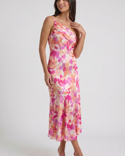 Vestido maxi con tirantes finos floral para invitada de boda mujer
