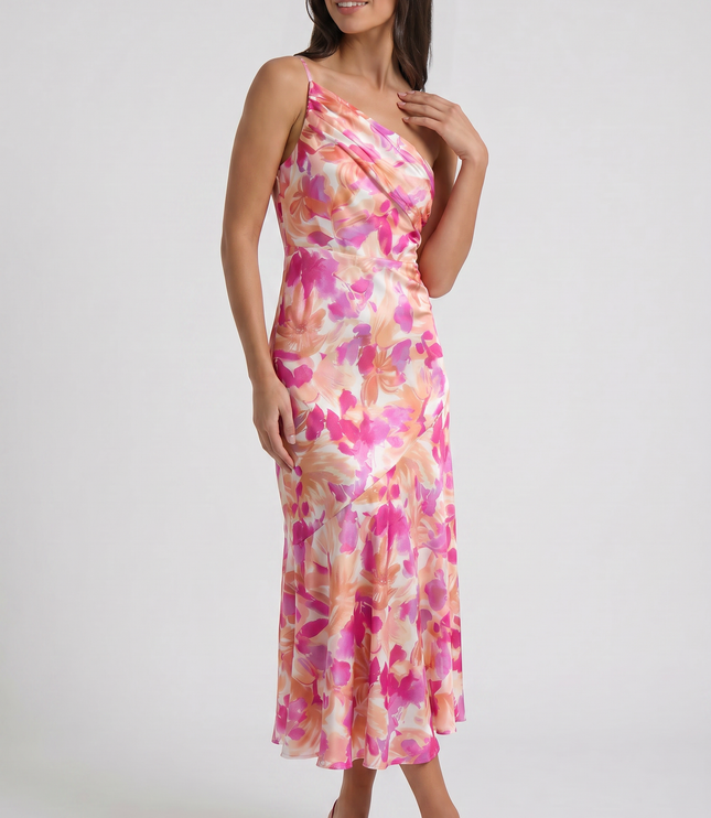 Vestido maxi con tirantes finos floral para invitada de boda mujer