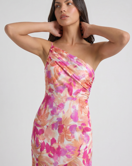 Vestido maxi con tirantes finos floral para invitada de boda mujer