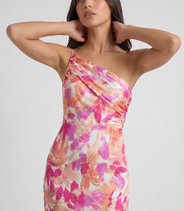 Vestido maxi con tirantes finos floral para invitada de boda mujer