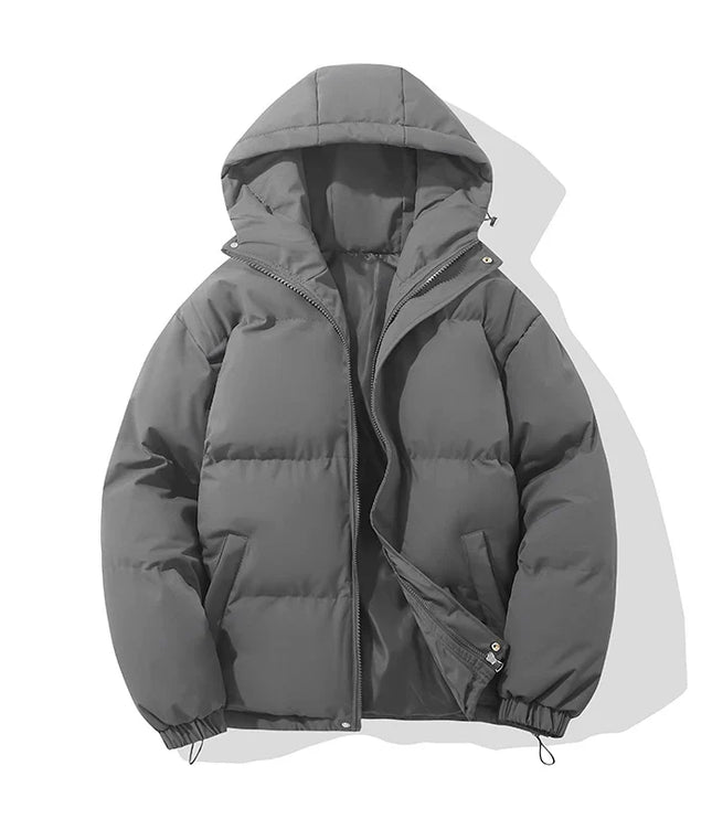 Women's Gathered Cuff Drawstring Puffer Jacket