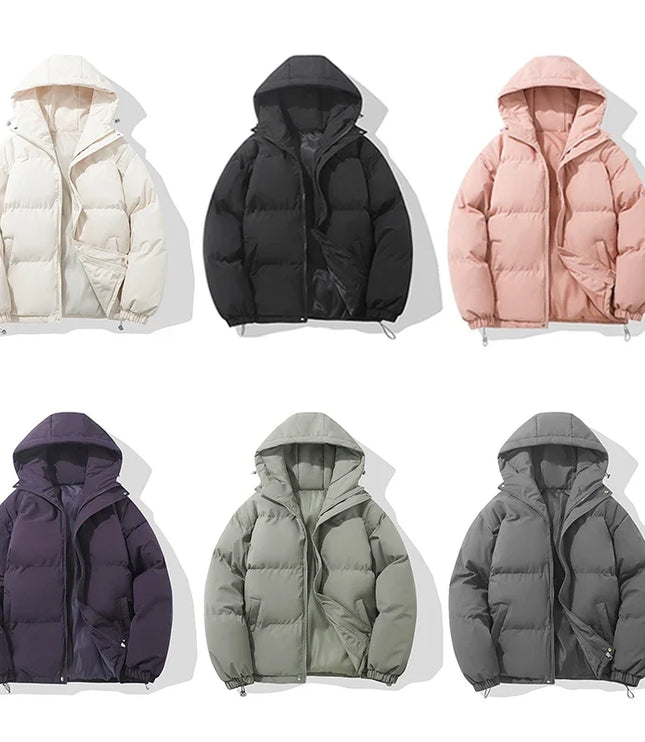 Women's Gathered Cuff Drawstring Puffer Jacket