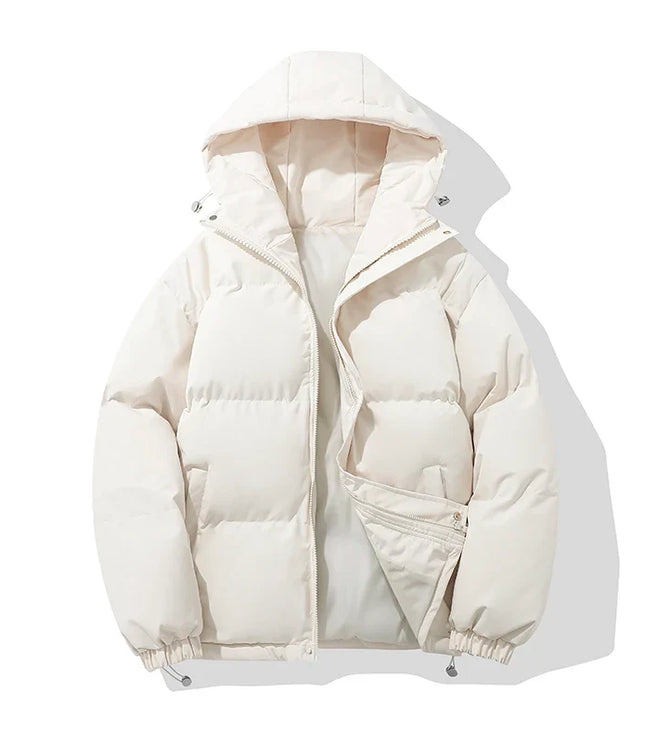 Women's Gathered Cuff Drawstring Puffer Jacket