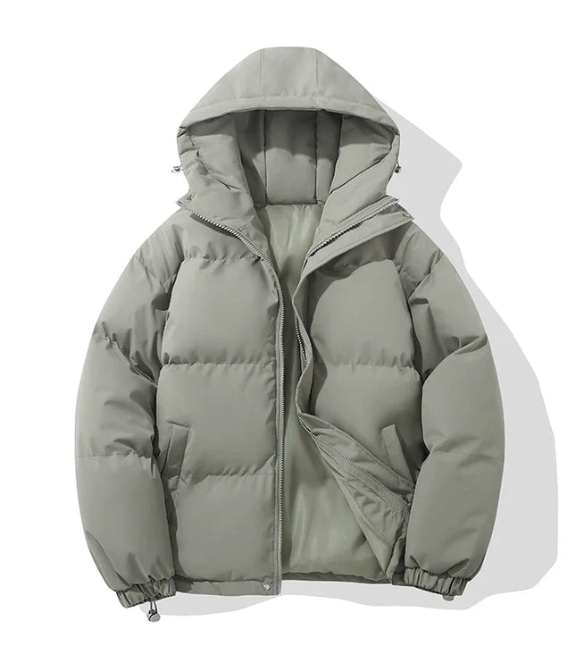 Women's Gathered Cuff Drawstring Puffer Jacket