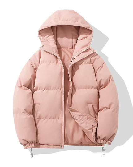 Women's Gathered Cuff Drawstring Puffer Jacket