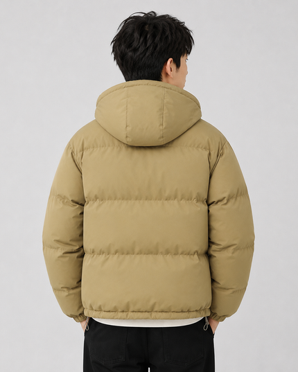 Women's Gathered Cuff Drawstring Puffer Jacket