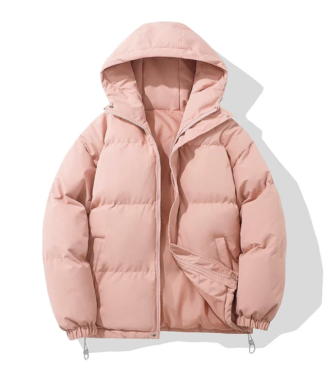 Women's Gathered Cuff Drawstring Puffer Jacket