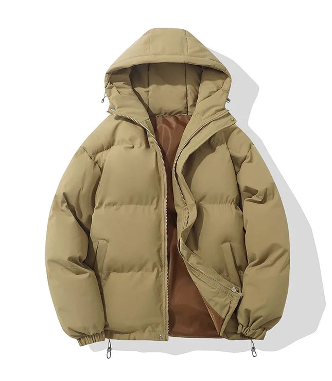 Women's Gathered Cuff Drawstring Puffer Jacket