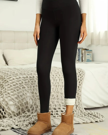 Women's High Waist Leggings with Soft Plush Lining