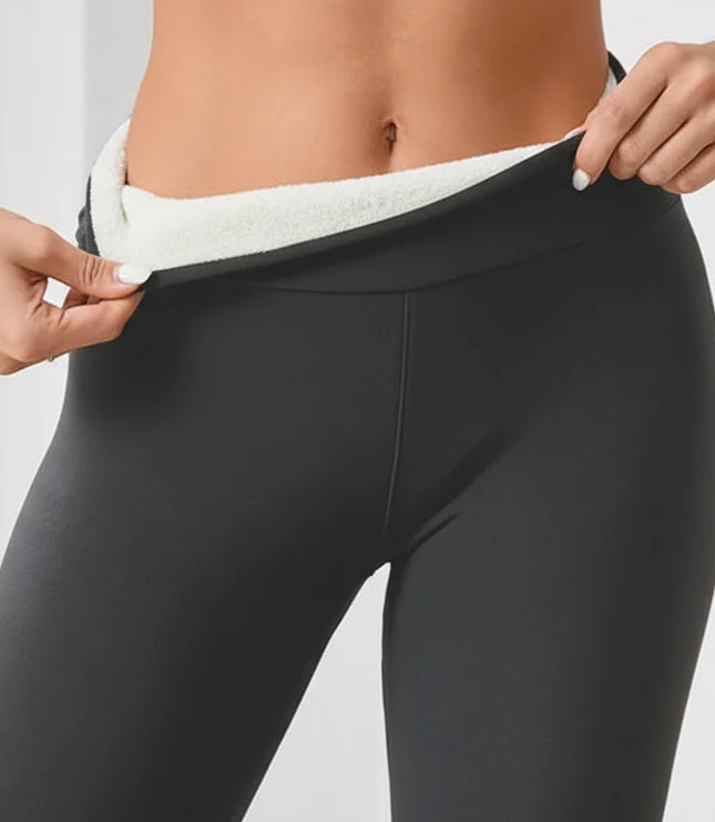 Women's High Waist Leggings with Soft Plush Lining
