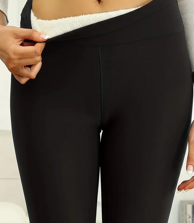 Women's High Waist Leggings with Soft Plush Lining