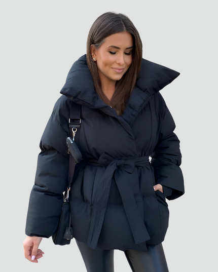 Women's Hip Length Wide Sleeve Puffer Jacket