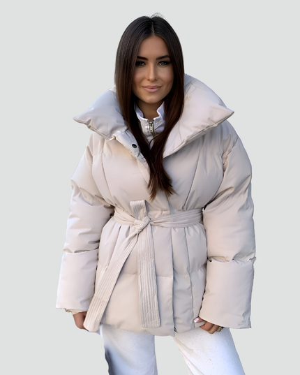 Women's Hip Length Wide Sleeve Puffer Jacket
