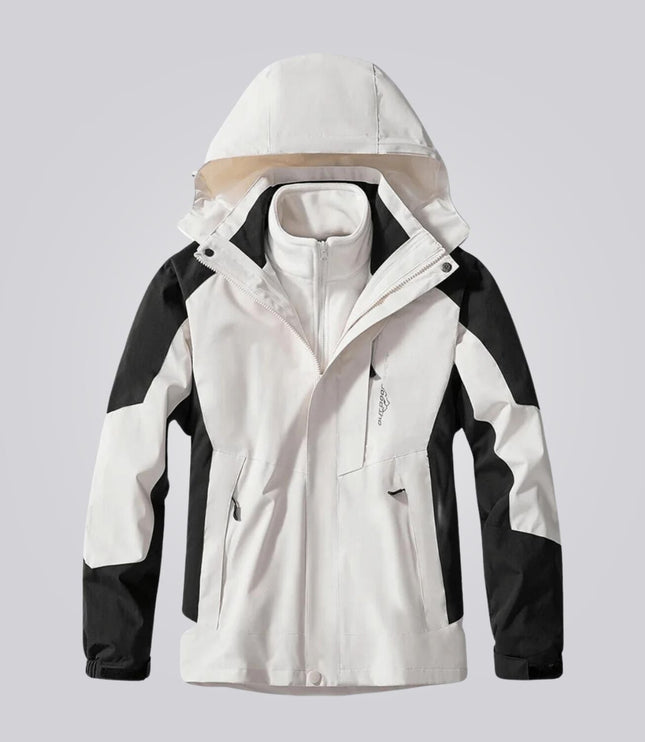 Women's Hooded Winter Jacket with Plush Inner Layer