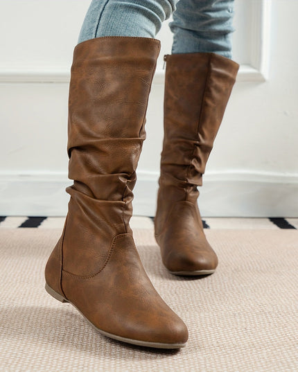 Bexley | Women's Knee High Boots in Brown - Brown - Image 3
