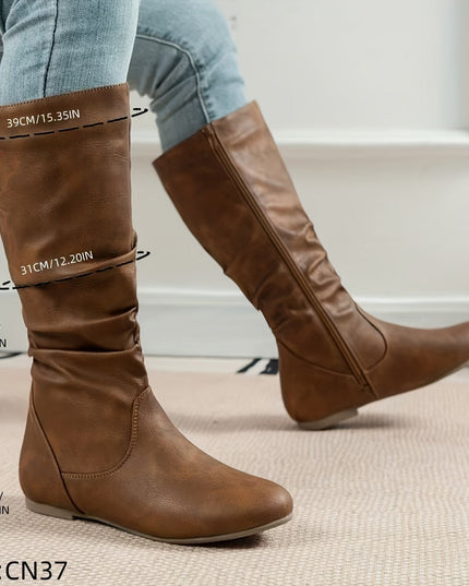 Bexley | Women's Knee High Boots in Brown - Brown - Image 5