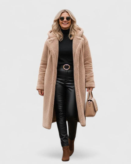 Women's Jacket Oversized Long Teddy Fleece Winter Coat