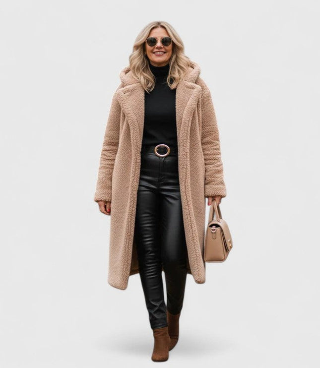 Women's Jacket Oversized Long Teddy Fleece Winter Coat