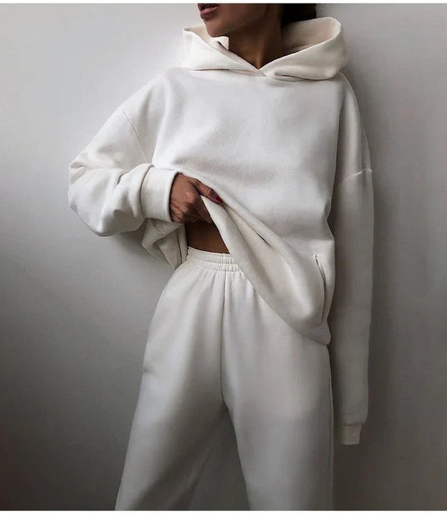 Women's Oversized Tracksuit Set with Hoodie and Joggers