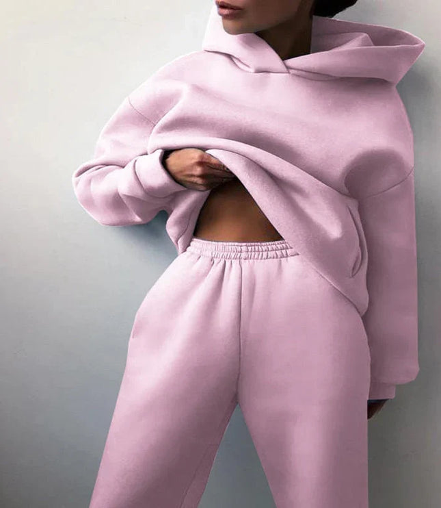 Women's Oversized Tracksuit Set with Hoodie and Joggers